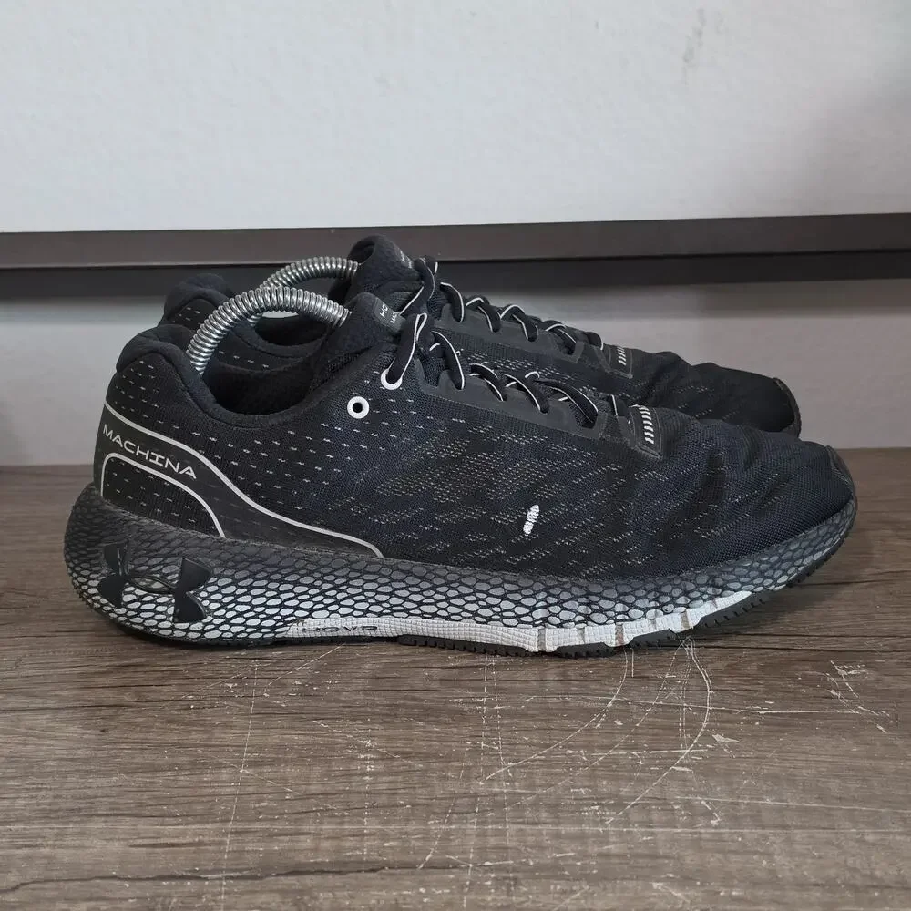 Under Armour HOVR Machina Men's Athletic Running Shoes Sneakers Size 10 Black - Picture 3 of 9